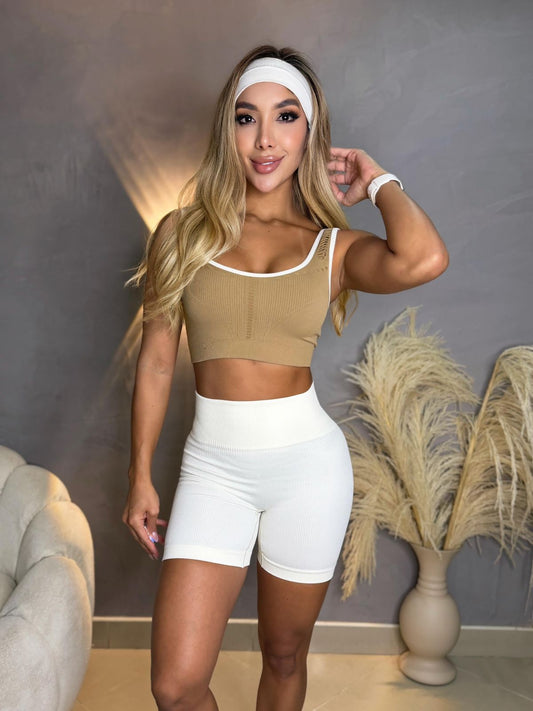 🖤 Set Deportivo Top + Short FEMMEFIT